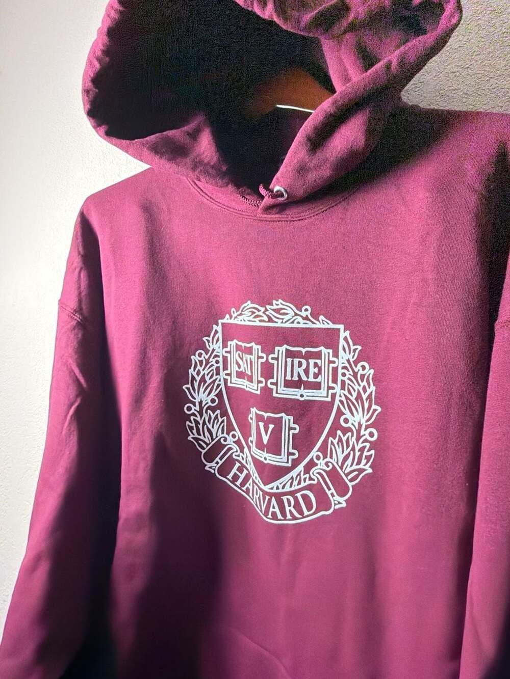 Jerzees NuBlend Harvard University Crest Pullover Hoodie Maroon 2XL